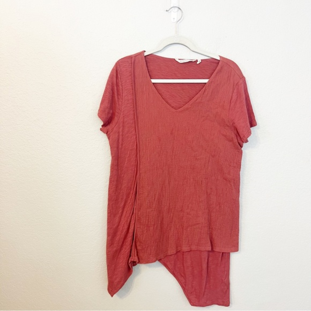Soft Surrounding Layered Lagenlook Waffle Tunic